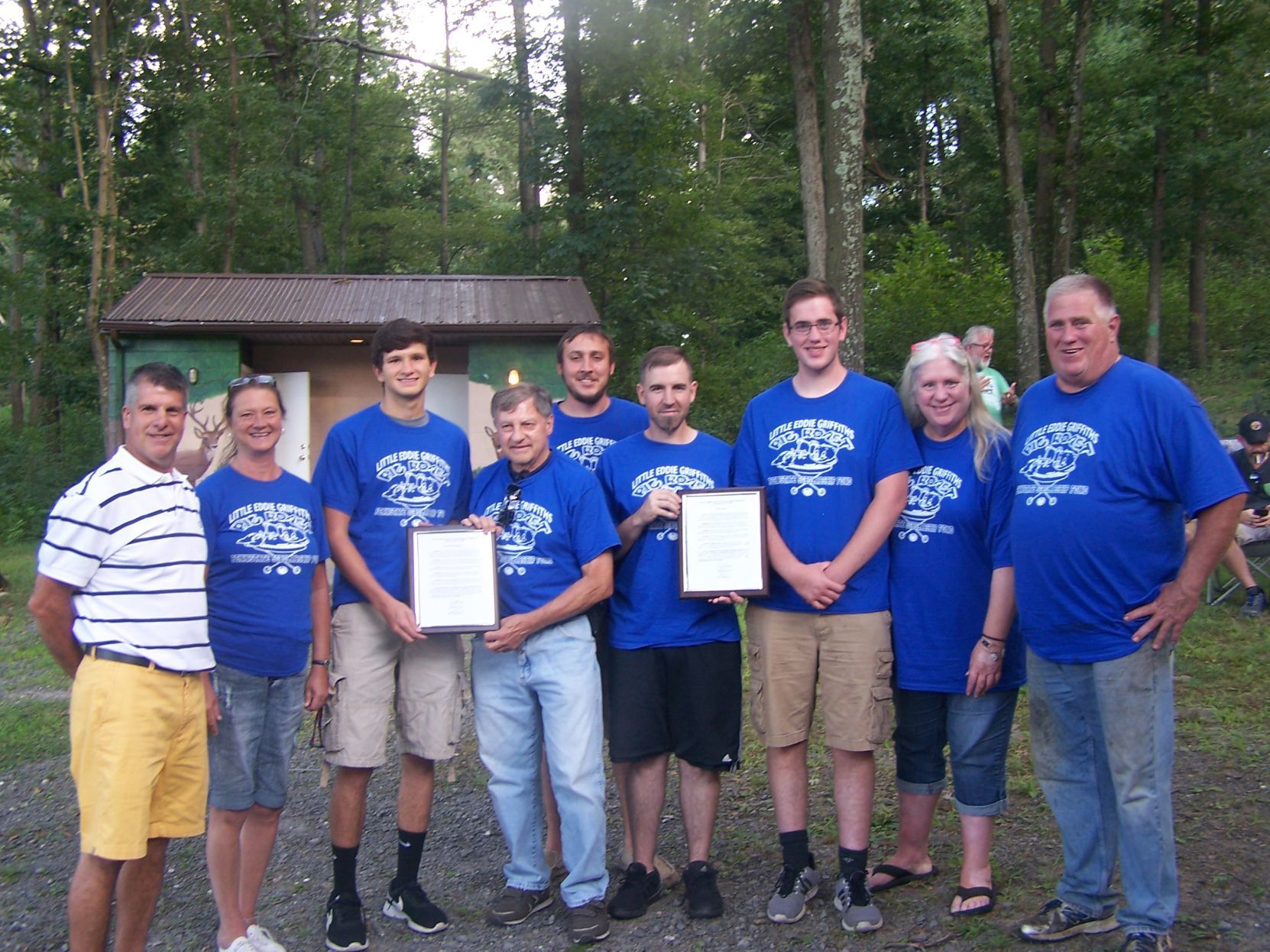 Area students awarded scholarships at Little Eddie Griffiths pig roast Saturday
